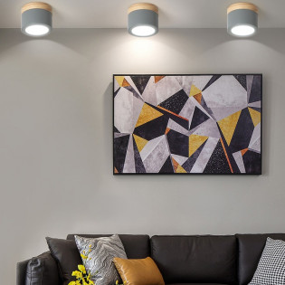 Накладной светодиодный светильник Inodesign Wood Gray 20.0810 - 1